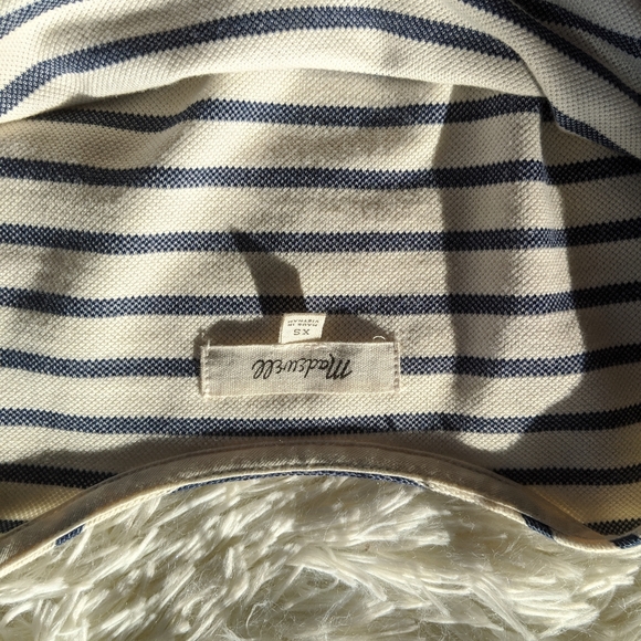 Madewell Navy and Cream Striped Tank Scoop neck Dress size XS - Picture 9 of 10